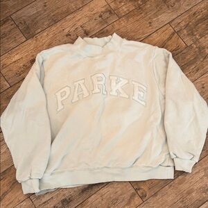 Parke teal sweatshirt